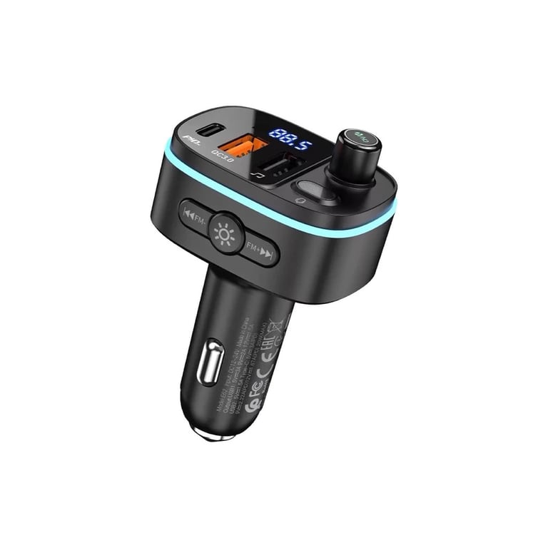 FM модулятор HOCO E62, Black, Box - фото 3