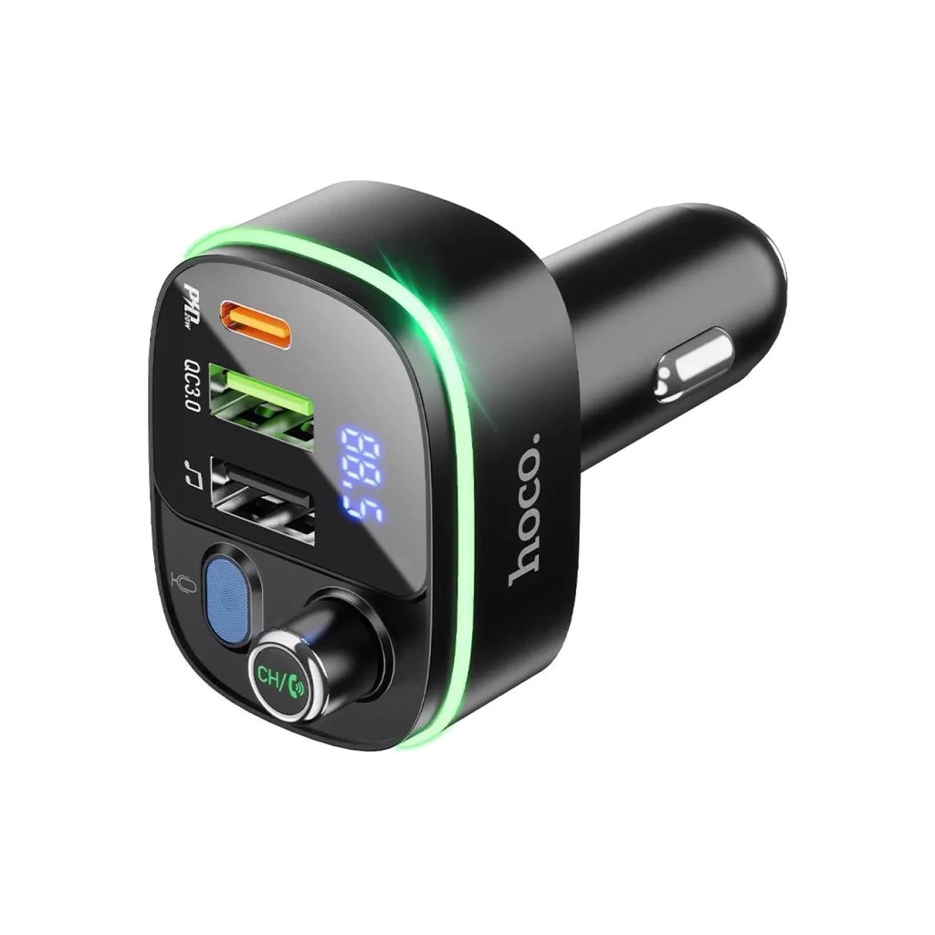 FM модулятор HOCO E62, Black, Box - фото 4 FM модулятор HOCO E62, Black, Box - фото 4