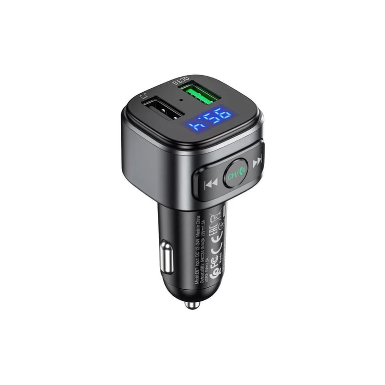 FM модулятор HOCO E67, Black, Box - фото 2