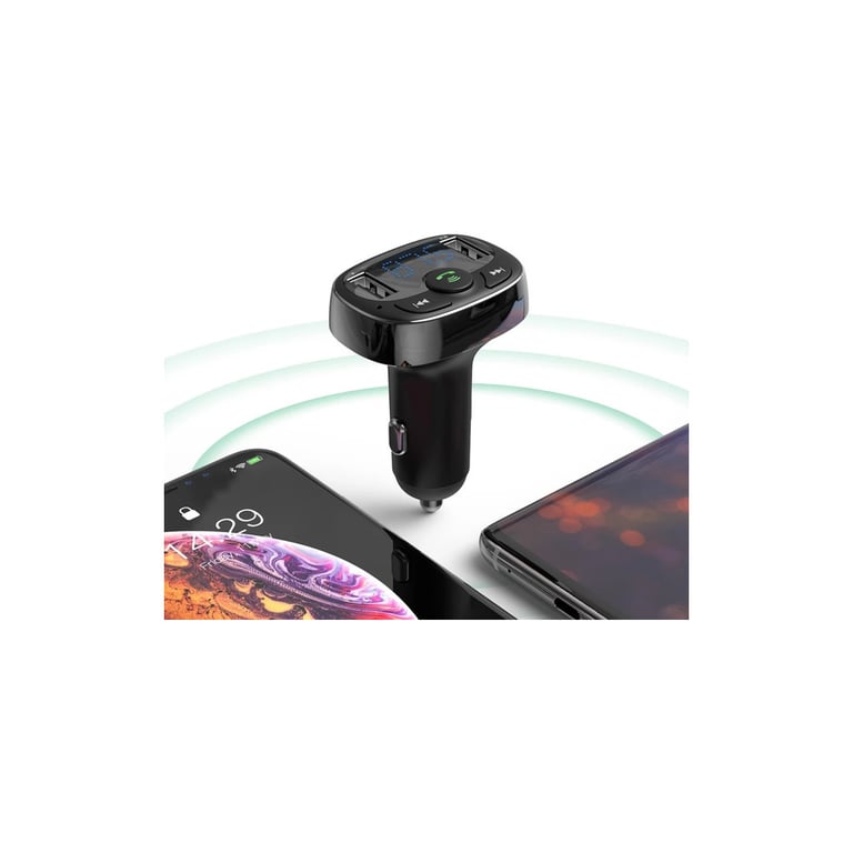 FM модулятор Baseus T Shaped S-09A 2 х USB Type-A, microSD Black (CCMT000001) - фото 11