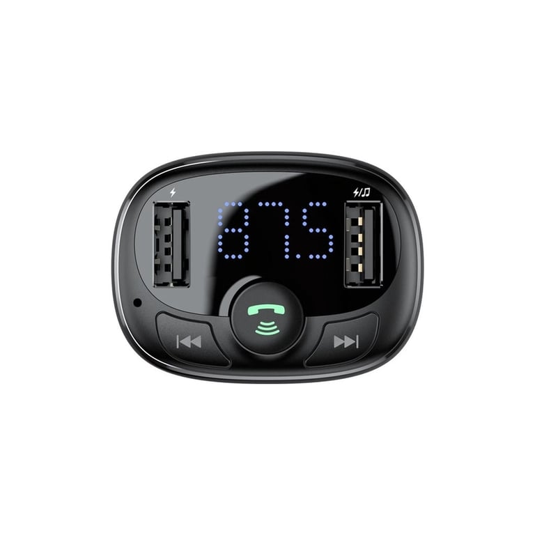 FM модулятор Baseus T Shaped S-09A 2 х USB Type-A, microSD Black (CCMT000001) - фото 6