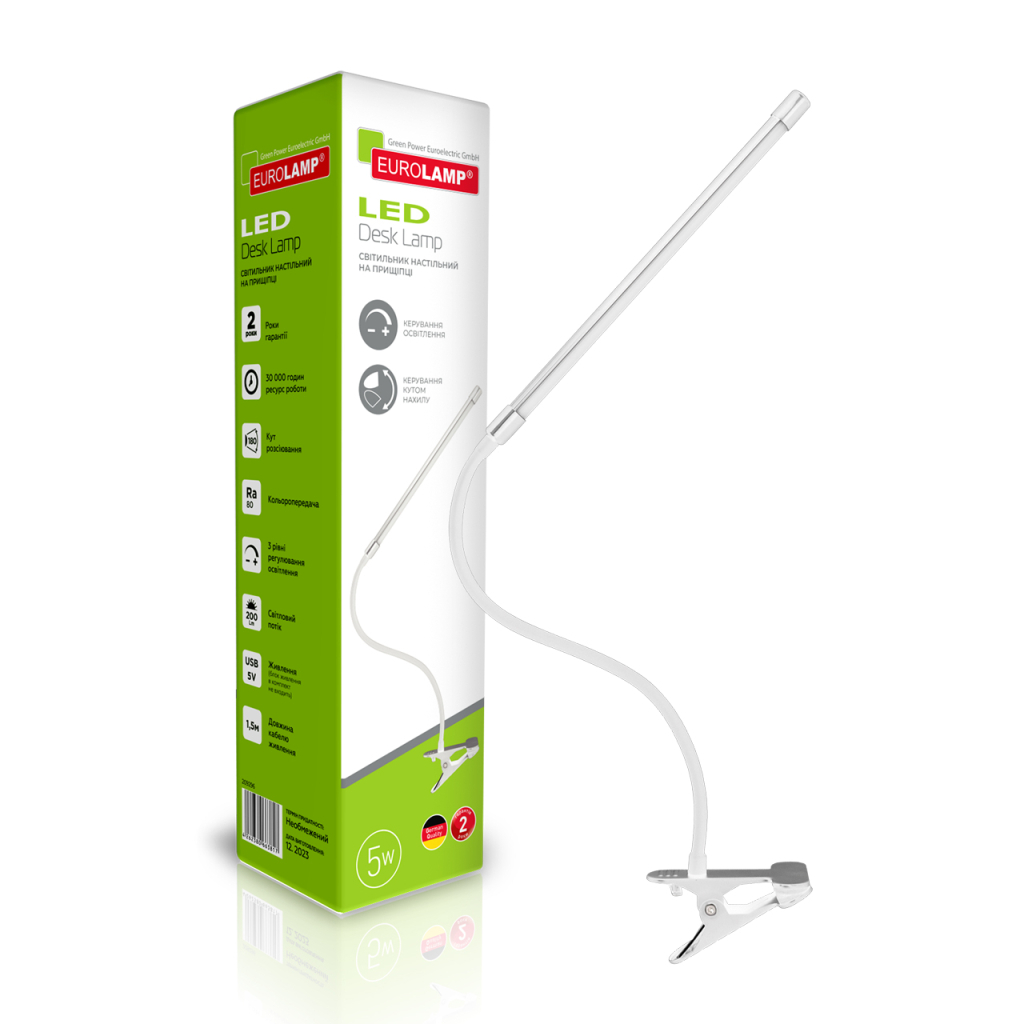 Настільна лампа Eurolamp LED-TLP-5W(white) Настільна лампа Eurolamp LED-TLP-5W(white)