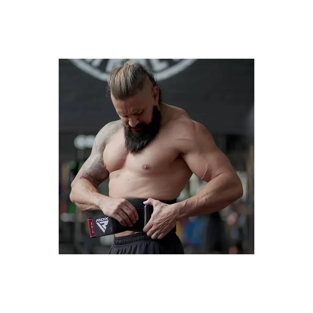 Атлетичний пояс RDX RX3 EVA Curve неопреновий Black XL (WBE-RX3B-XL) - фото 8 Атлетичний пояс RDX RX3 EVA Curve неопреновий Black XL (WBE-RX3B-XL) - фото 8