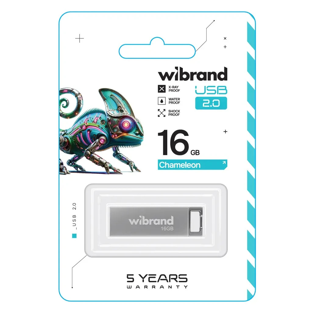 USB флеш накопичувач Wibrand 16GB Chameleon Silver USB 2.0 (WI2.0/CH16U6S) - фото 2 USB флеш накопичувач Wibrand 16GB Chameleon Silver USB 2.0 (WI2.0/CH16U6S) - фото 2