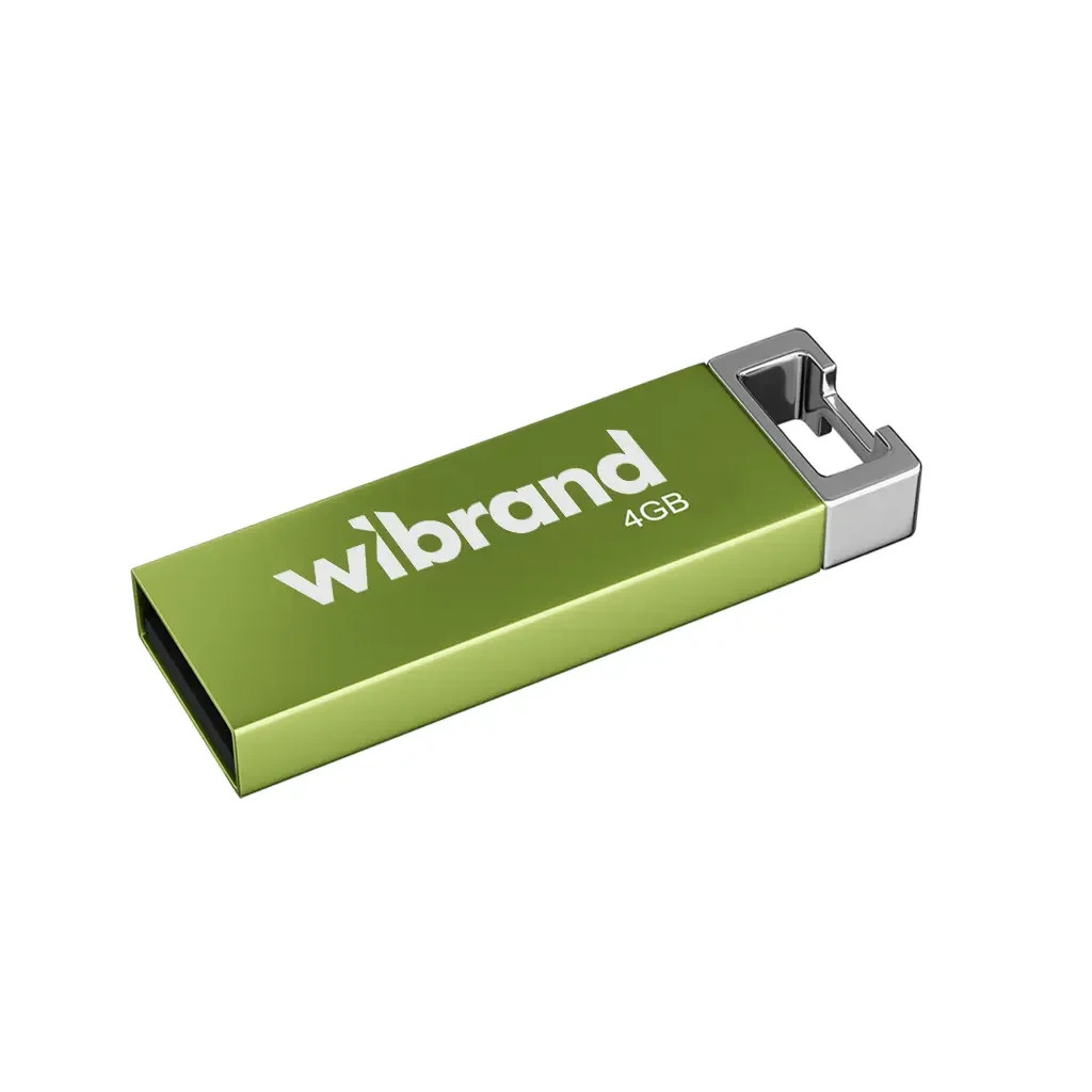 USB флеш накопичувач Wibrand 4GB Chameleon Green USB 2.0 (WI2.0/CH4U6LG) - фото 1