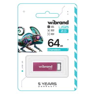 USB флеш накопичувач Wibrand 64GB Chameleon Pink USB 2.0 (WI2.0/CH64U6P) - фото 2
