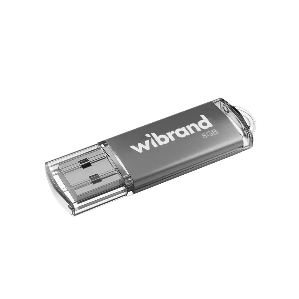 USB флеш накопичувач Wibrand 8GB Cougar Silver USB 2.0 (WI2.0/CU8P1S) - фото 1