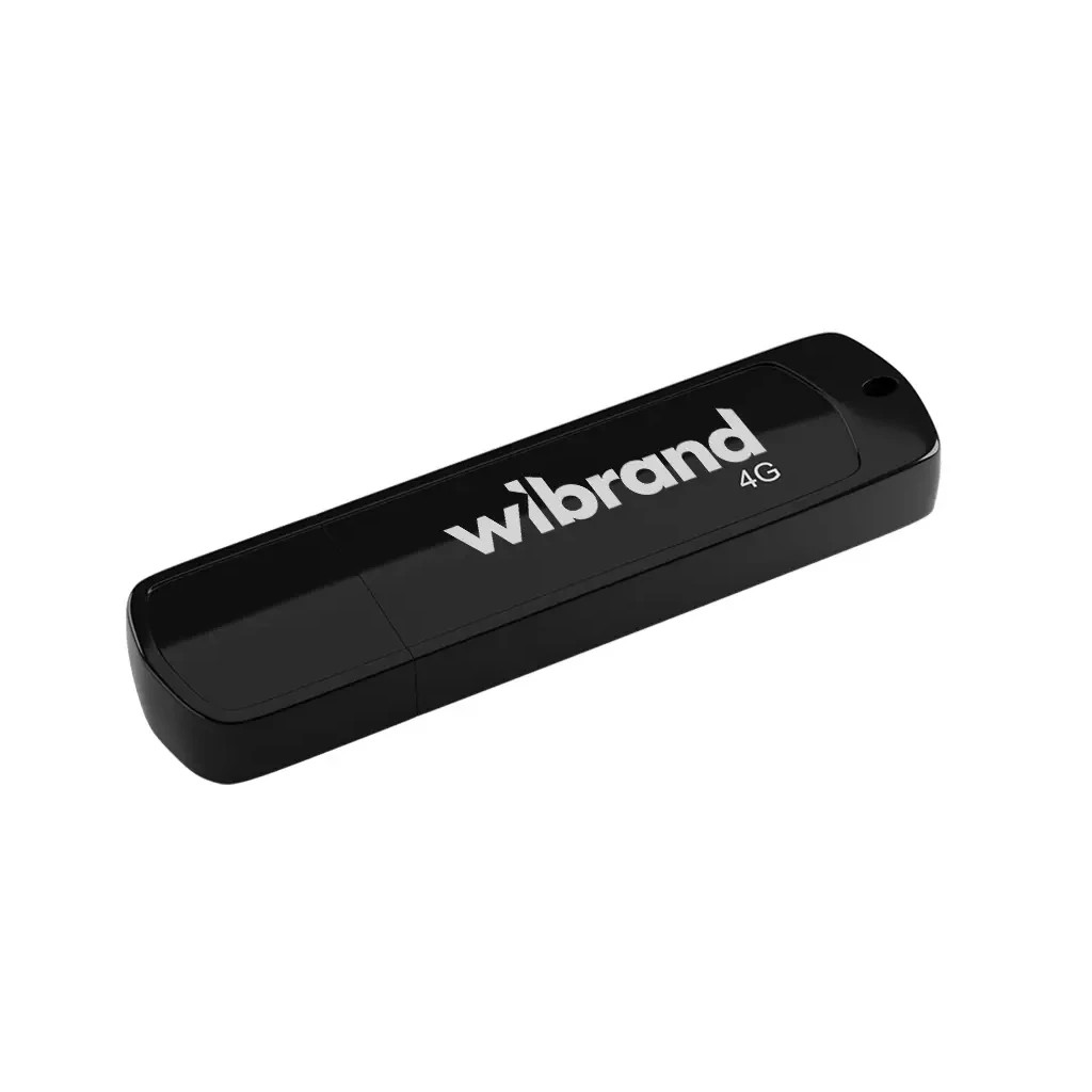 USB флеш накопичувач Wibrand 4GB Grizzly Black USB 2.0 (WI2.0/GR4P3B) - фото 1