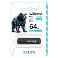 USB флеш накопичувач Wibrand 64GB Grizzly Black USB 2.0 (WI2.0/GR64P3B) - фото 2