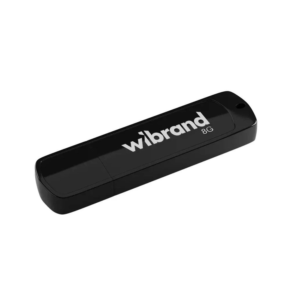 USB флеш накопичувач Wibrand 8GB Grizzly Black USB 2.0 (WI2.0/GR8P3B) - фото 1