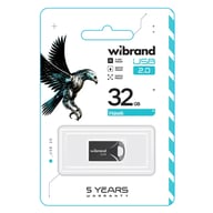USB флеш накопичувач Wibrand 32GB Hawk Black USB 2.0 (WI2.0/HA32M1B) - фото 2