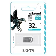 USB флеш накопичувач Wibrand 32GB Hawk Silver USB 2.0 (WI2.0/HA32M1S) - фото 2