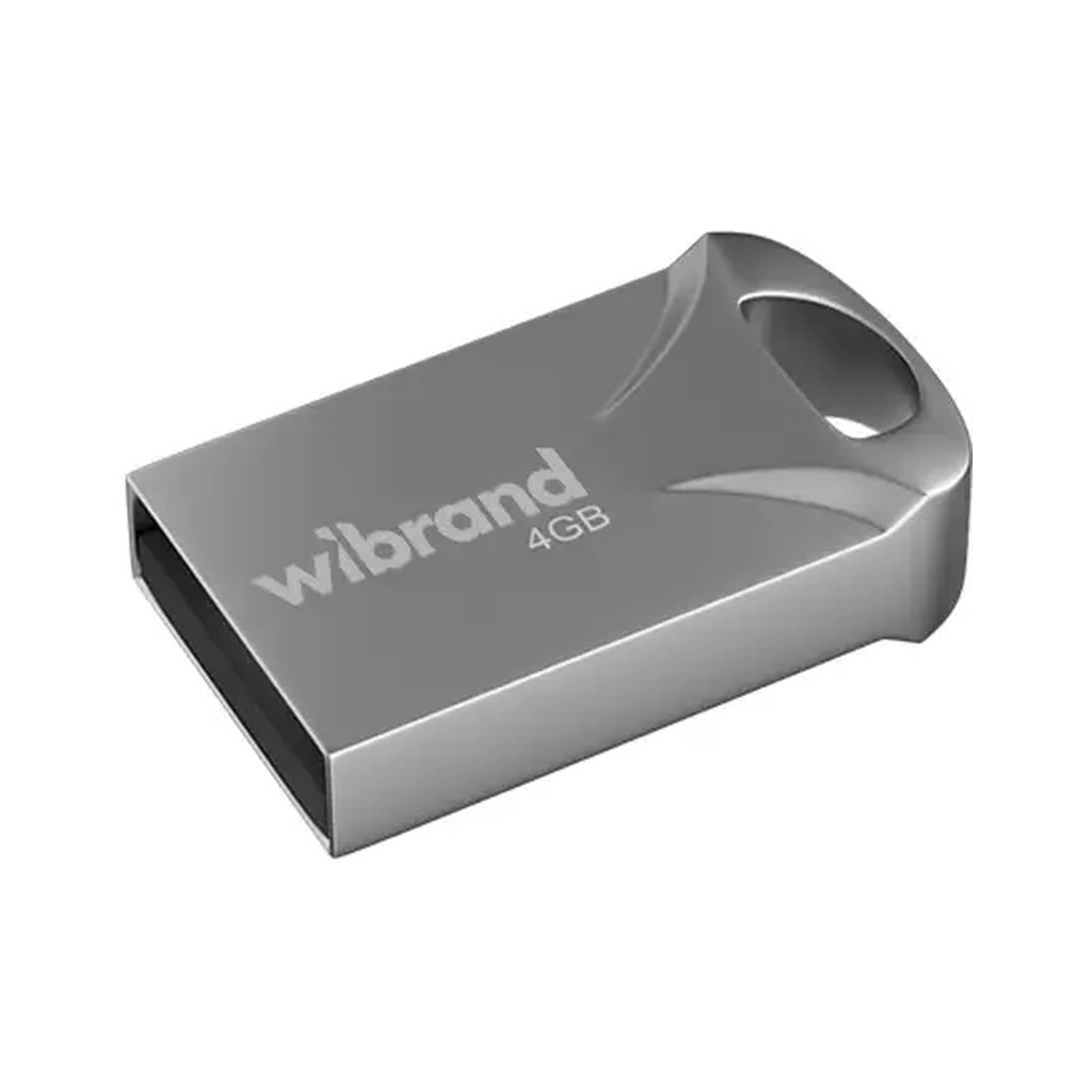 USB флеш накопичувач Wibrand 4GB Hawk Silver USB 2.0 (WI2.0/HA4M1S) - фото 1
