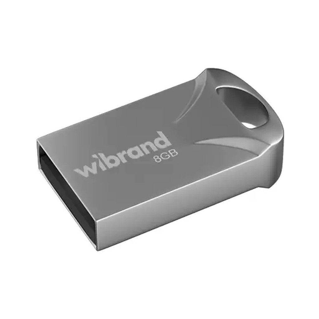 USB флеш накопичувач Wibrand 8GB Hawk Silver USB 2.0 (WI2.0/HA8M1S) - фото 1