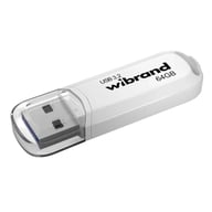 USB флеш накопичувач Wibrand 64GB Marten White USB 3.2 Gen 1 (USB 3.0) (WI3.2/MA64P10W) - фото 1