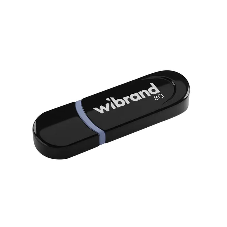 USB флеш накопичувач Wibrand 8GB Panther Black USB 2.0 (WI2.0/PA8P2B) - фото 1