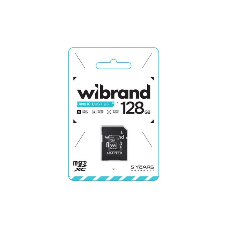 Карта пам'яті Wibrand 128GB mictoSD class 10 UHS-I U3 (WICDHU3/128GB-A) - фото 2