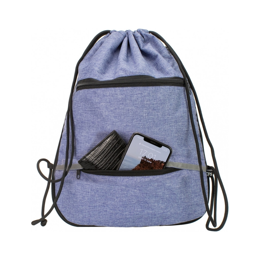 Сумка для взуття Cool For School з 2 блискавками з розширенням унісекс темно-синя (CF85759-24) - фото 2 Сумка для взуття Cool For School з 2 блискавками з розширенням унісекс темно-синя (CF85759-24) - фото 2