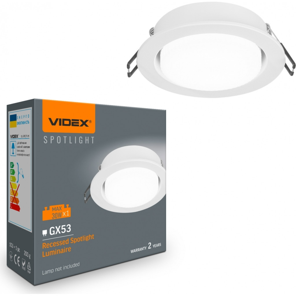 Світильник точковий Videx VL-SPF27R-W - фото 1