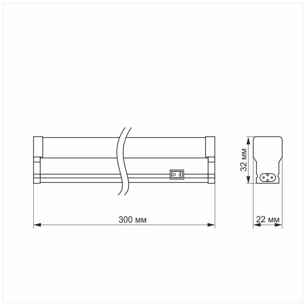 Світильник Videx Т5 TITANUM 5W 0.3М 5000K (TL-T5-05035) - фото 4 Світильник Videx Т5 TITANUM 5W 0.3М 5000K (TL-T5-05035) - фото 4