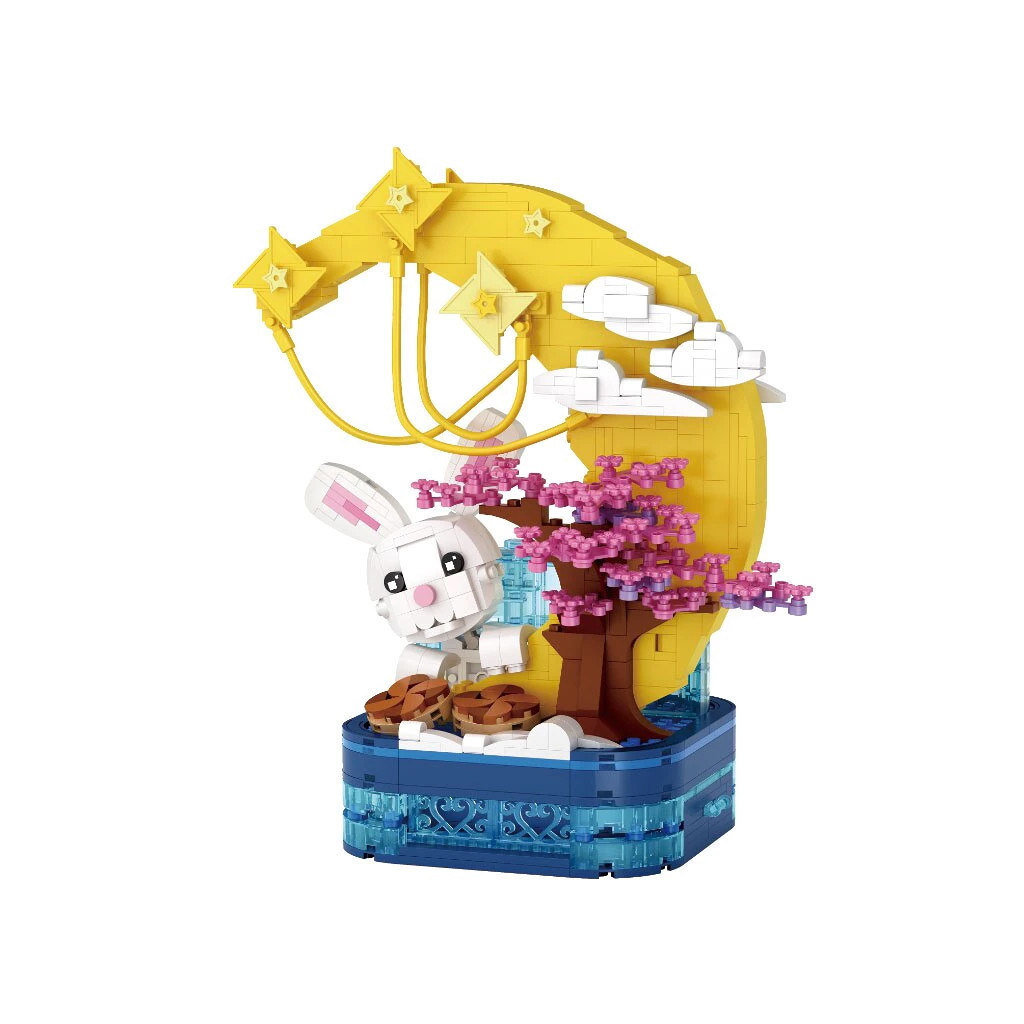 Конструктор LOZ mini Горщик із пензликом для місячного кролика (1230) - фото 1