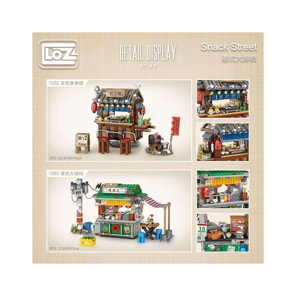 Конструктор LOZ mini Кіоск із продуктами (1253) - фото 2 Конструктор LOZ mini Кіоск із продуктами (1253) - фото 2