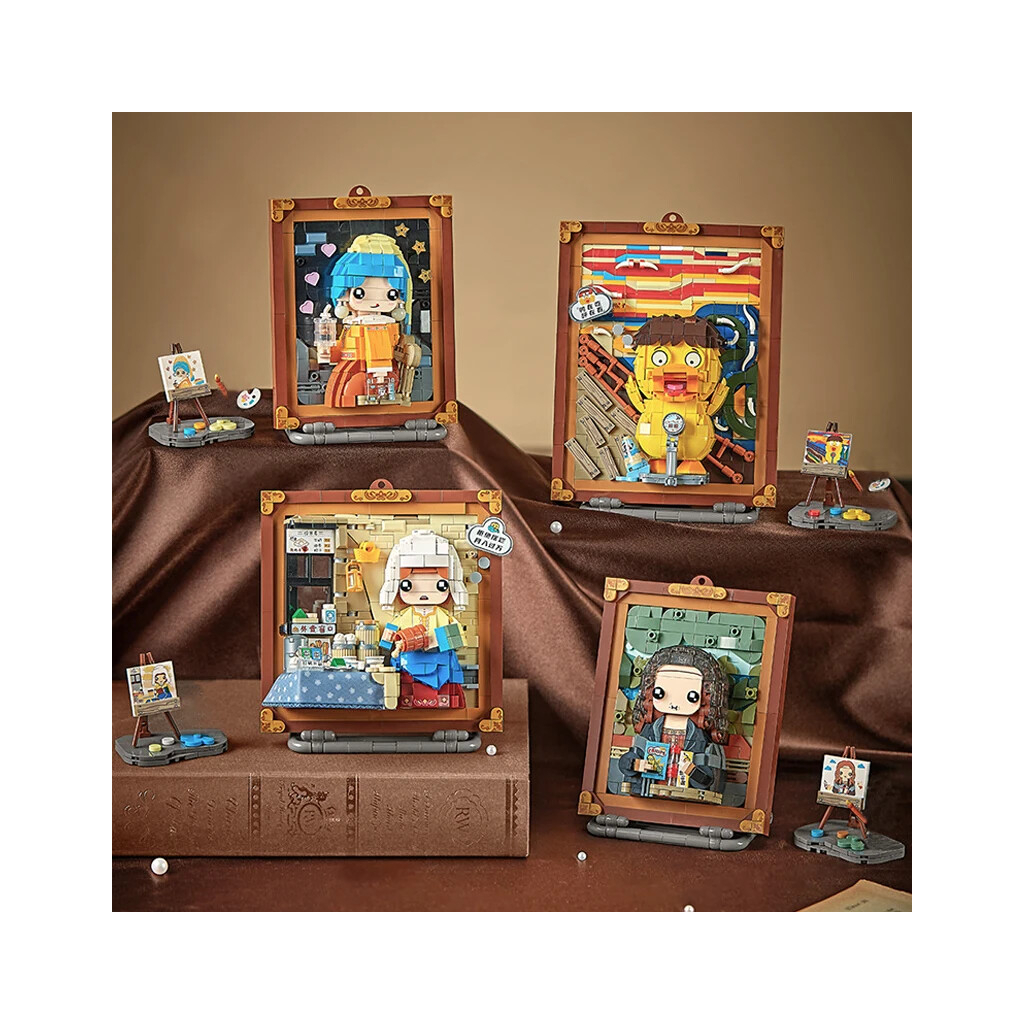 Конструктор LOZ mini Об'ємна картина Мона Ліза без фігурок (1286) - фото 3 Конструктор LOZ mini Об'ємна картина Мона Ліза без фігурок (1286) - фото 3