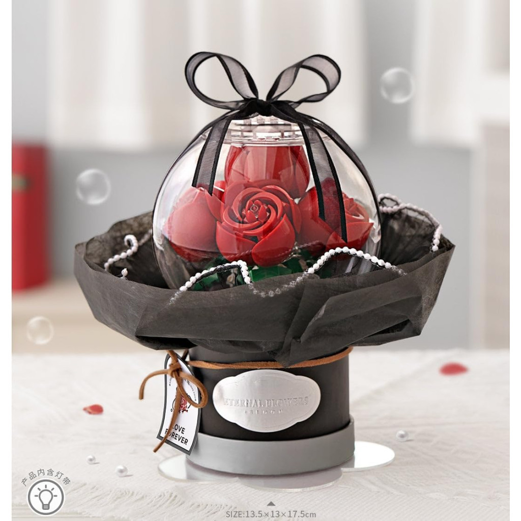 Конструктор LOZ mini букет троянд (1300) - фото 4 Конструктор LOZ mini букет троянд (1300) - фото 4