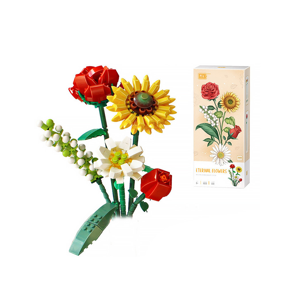 Конструктор LOZ mini Букет квітів 3 (1659) - фото 1 Конструктор LOZ mini Букет квітів 3 (1659) - фото 1