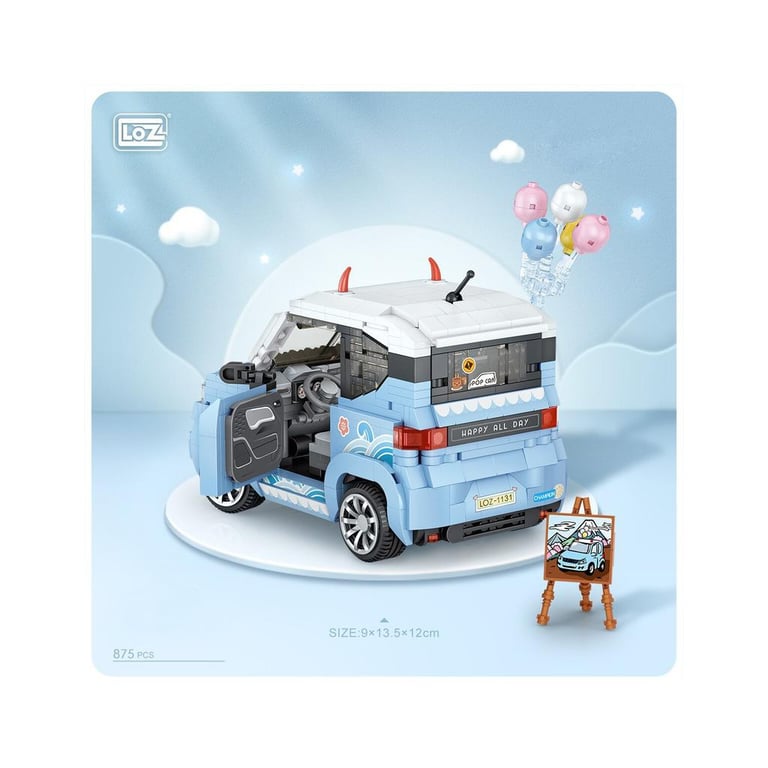 Конструктор LOZ mini Автомобіль MINI блакитний (1131) - фото 7