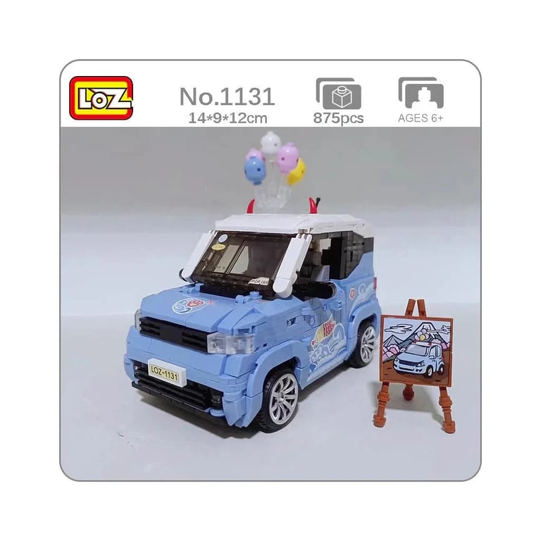 Конструктор LOZ mini Автомобіль MINI блакитний (1131) - фото 9