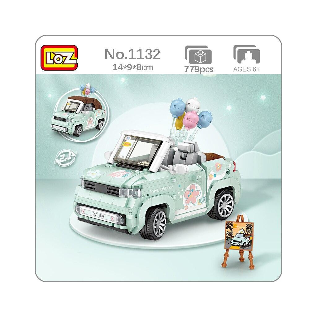 Конструктор LOZ mini Міні-кабріолет (1132) - фото 3 Конструктор LOZ mini Міні-кабріолет (1132) - фото 3