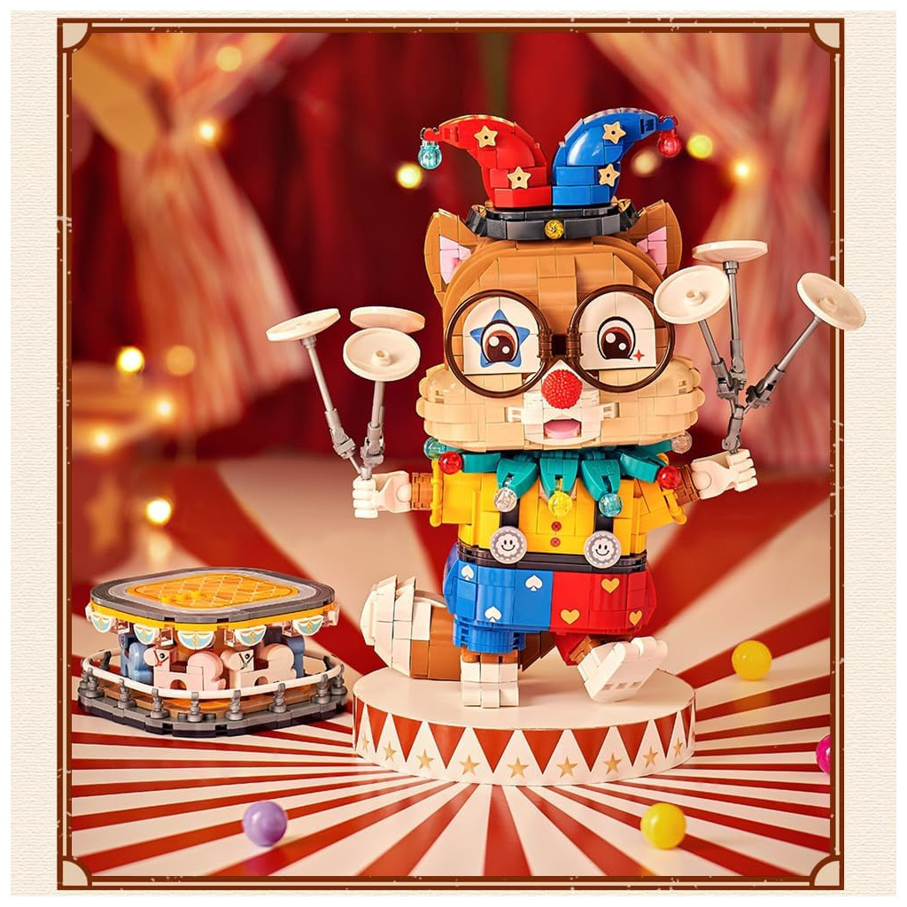 Конструктор LOZ mini Клоун Білка (1947) - фото 3 Конструктор LOZ mini Клоун Білка (1947) - фото 3