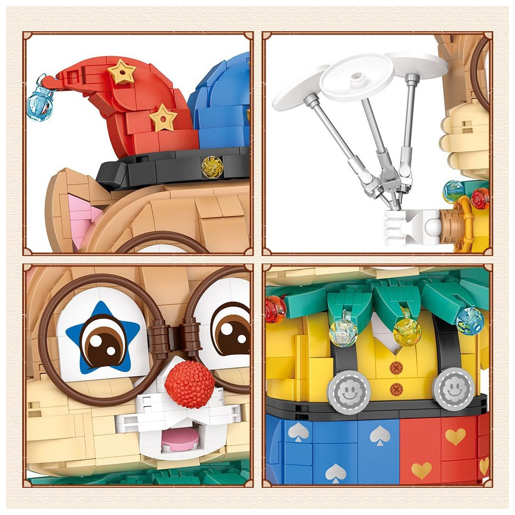 Конструктор LOZ mini Клоун Білка (1947) - фото 4 Конструктор LOZ mini Клоун Білка (1947) - фото 4