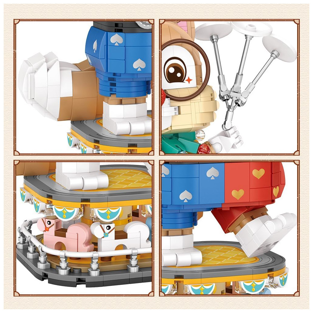 Конструктор LOZ mini Клоун Білка (1947) - фото 5 Конструктор LOZ mini Клоун Білка (1947) - фото 5