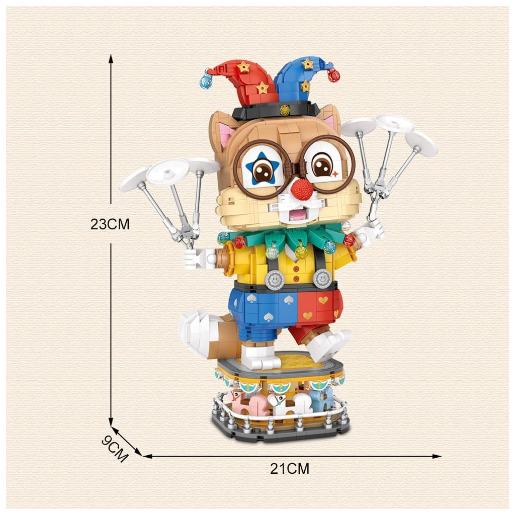 Конструктор LOZ mini Клоун Білка (1947) - фото 6 Конструктор LOZ mini Клоун Білка (1947) - фото 6