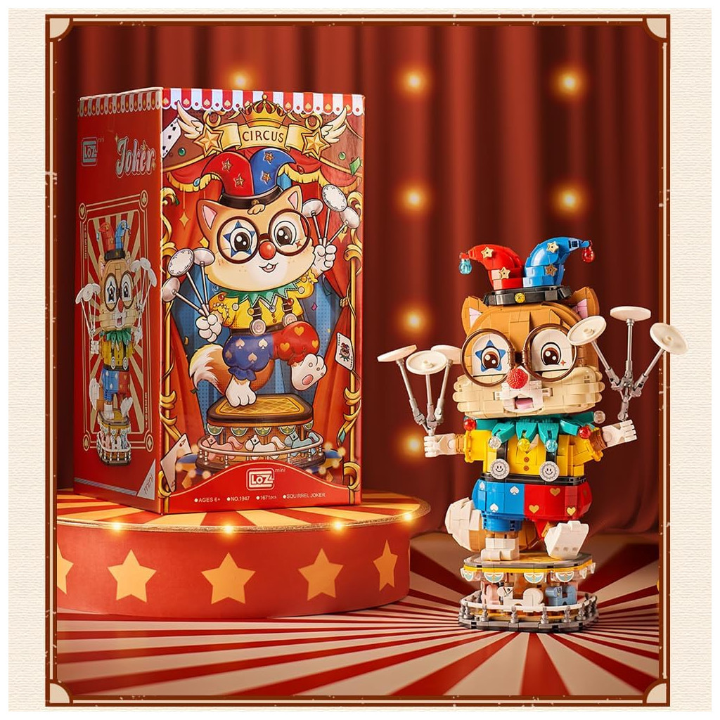 Конструктор LOZ mini Клоун Білка (1947) - фото 7 Конструктор LOZ mini Клоун Білка (1947) - фото 7