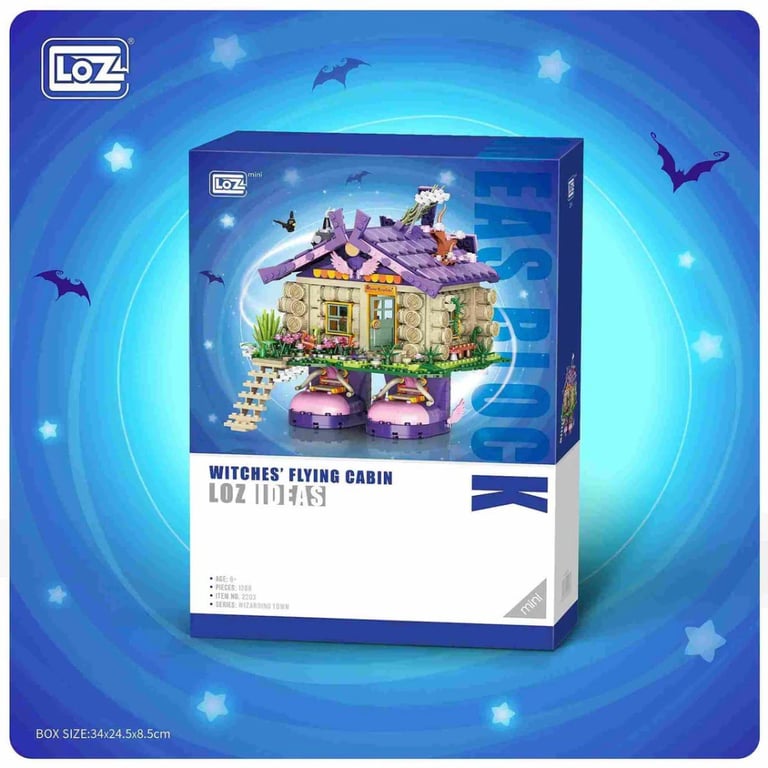 Конструктор LOZ mini Літаючий будиночок відьми без фігурок (2203) - фото 2