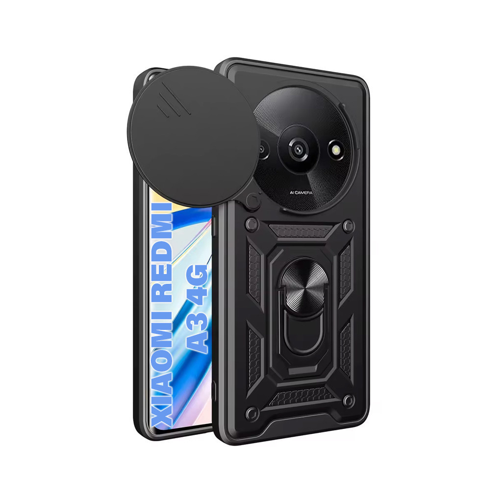 Чохол до мобільного телефона BeCover Military Xiaomi Redmi A3 4G Black (711319) - фото 1