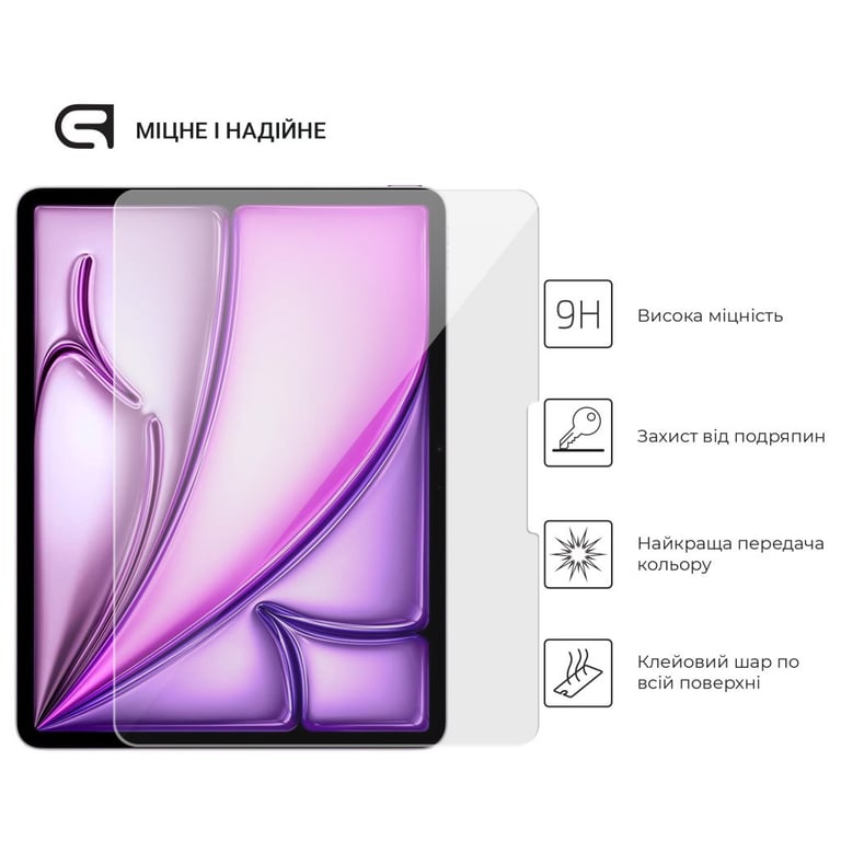 Скло захисне Armorstandart Glass.CR Apple iPad Air 13 2024 / Pro 13 2024 Clear (ARM74632) - фото 2