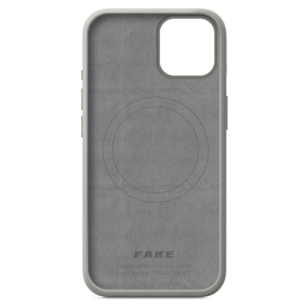 Чохол до мобільного телефона Armorstandart FAKE Leather Case Apple iPhone 15 Grey (ARM76289) - фото 2 Чохол до мобільного телефона Armorstandart FAKE Leather Case Apple iPhone 15 Grey (ARM76289) - фото 2