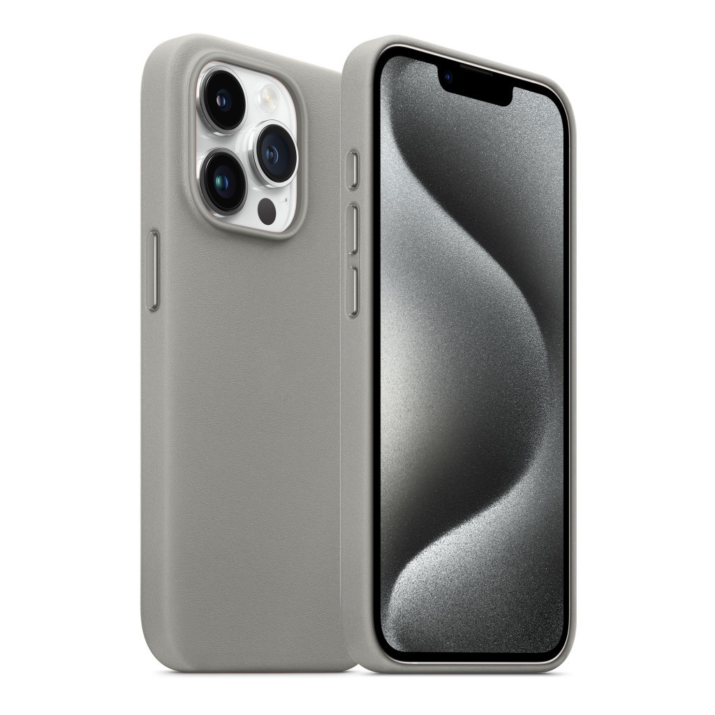 Чохол до мобільного телефона Armorstandart FAKE Leather Case Apple iPhone 15 Pro Max Grey (ARM76307) - фото 3 Чохол до мобільного телефона Armorstandart FAKE Leather Case Apple iPhone 15 Pro Max Grey (ARM76307) - фото 3