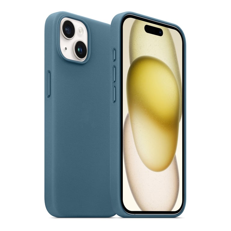 Чохол до мобільного телефона Armorstandart FAKE Leather Case Apple iPhone 15 Sea Blue (ARM76292) - фото 3