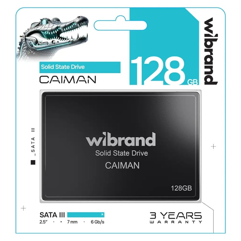 Накопичувач SSD 2.5" 128GB Caiman Wibrand (WI2.5SSD/CA128GBST) - фото 2
