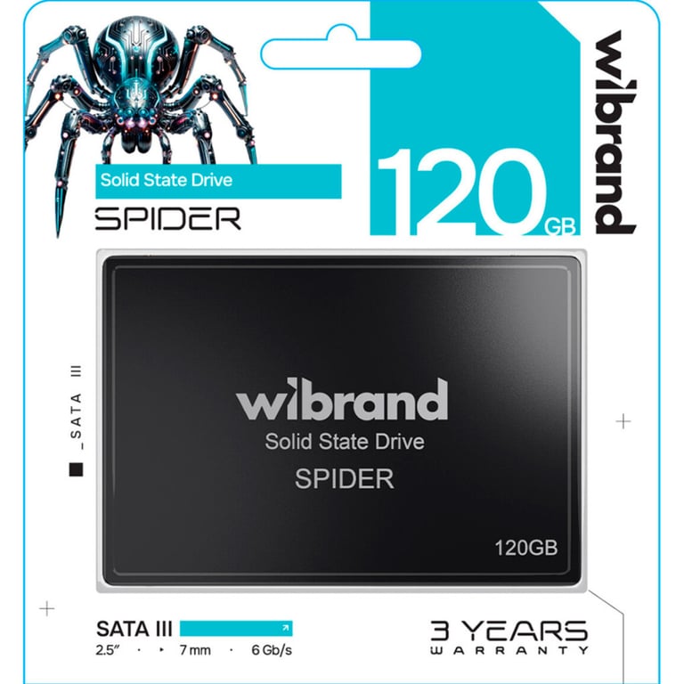 Накопичувач SSD 2.5" 120GB Spider Wibrand (WI2.5SSD/SP120GB) - фото 2