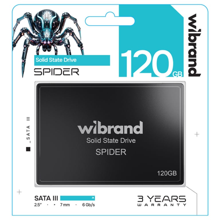 Накопичувач SSD 2.5" 120GB Spider Wibrand (WI2.5SSD/SP120GBST) - фото 2