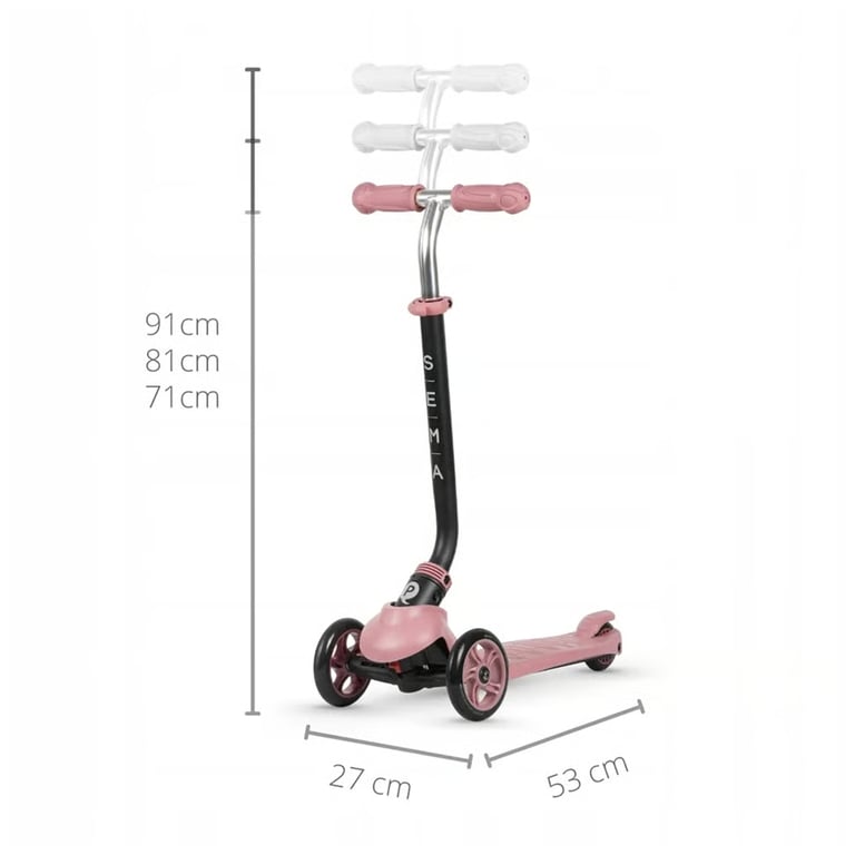 Самокат QPlay 5 в 1 Sema Pink (ST-004SemaPink) - фото 8