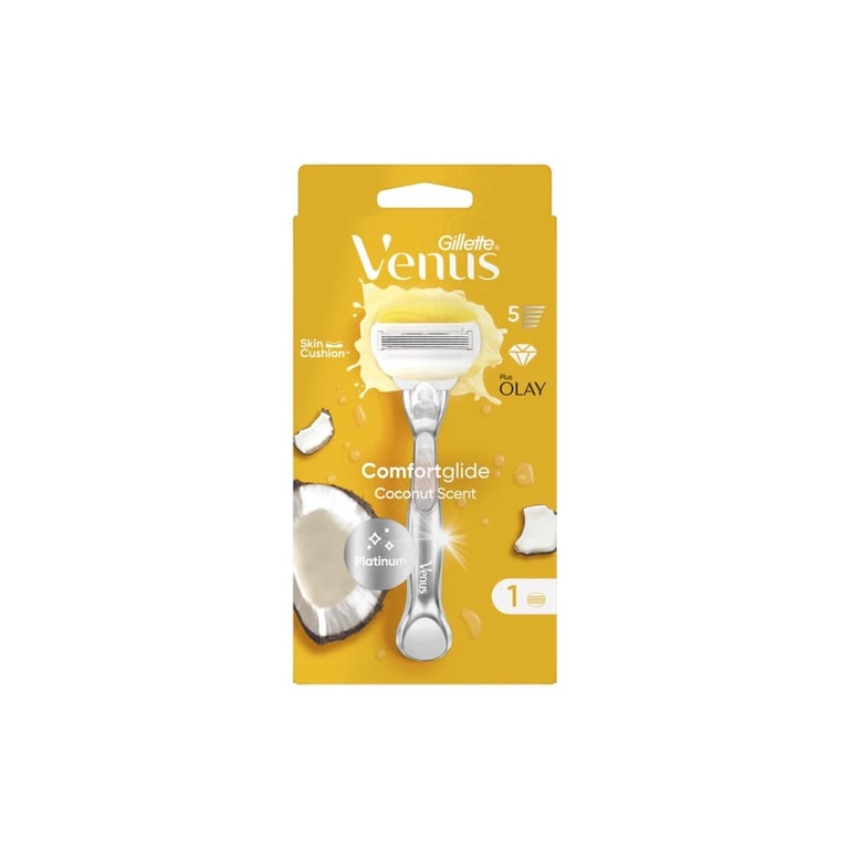 Бритва Gillette Venus ComfortGlide Olay з кокосом з 1 змінним картриджем (7702018339877) - фото 2