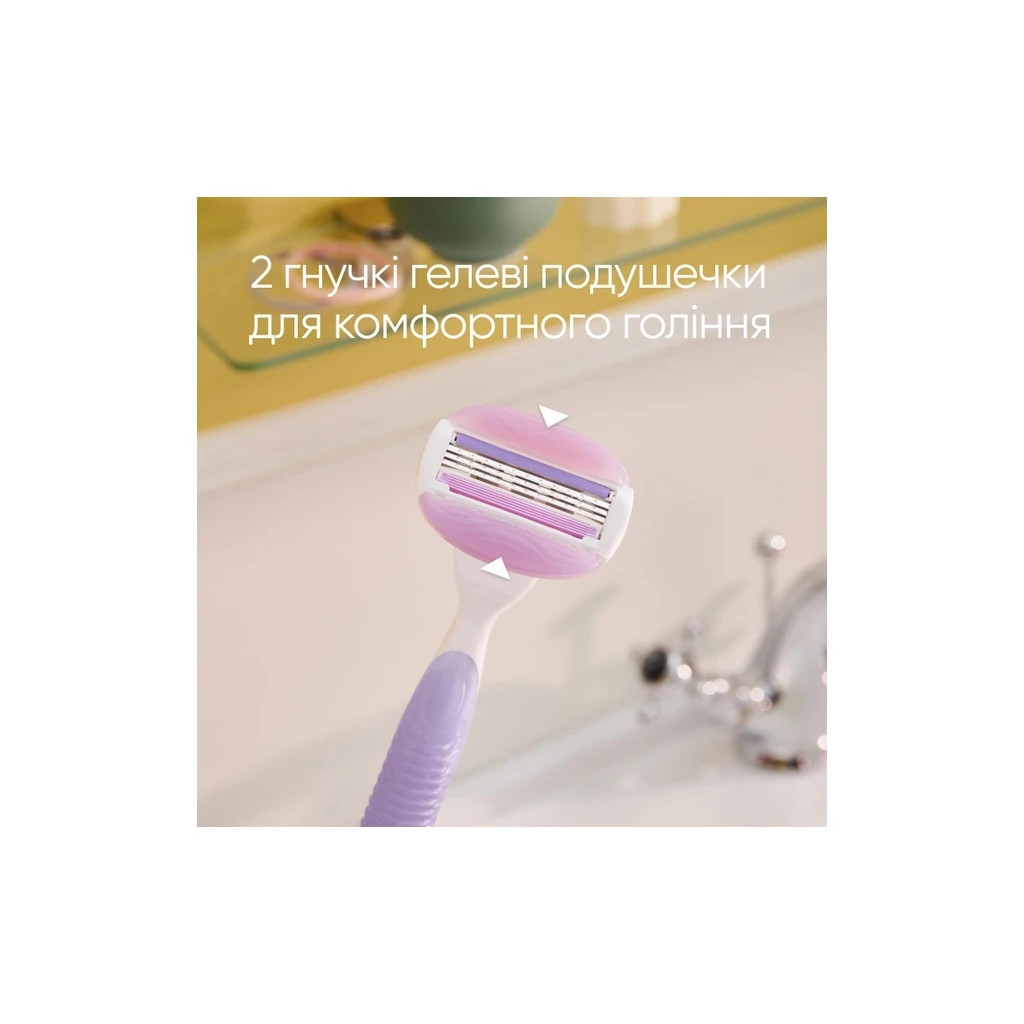 Бритва Gillette Venus ComfortGlide Breeze з 6 змінними картриджами (8006540854860) - фото 3 Бритва Gillette Venus ComfortGlide Breeze з 6 змінними картриджами (8006540854860) - фото 3