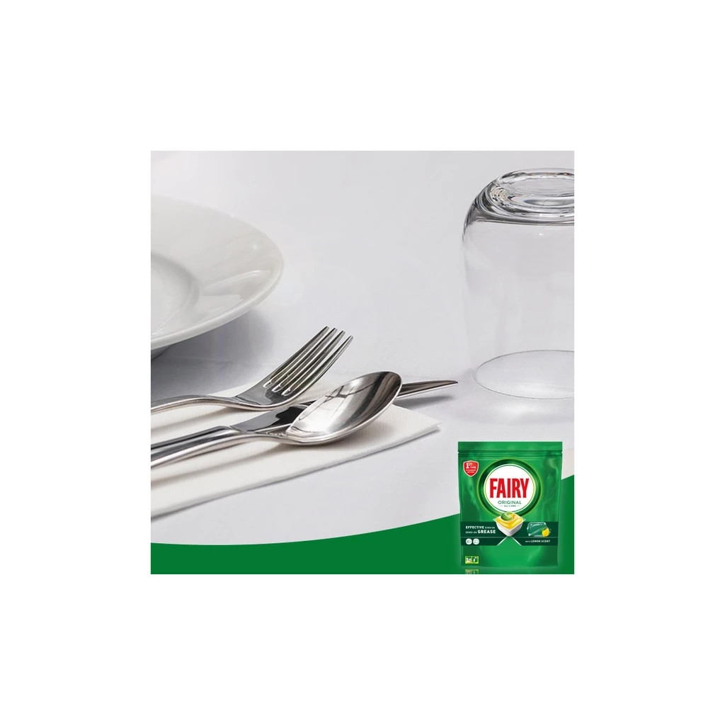 Таблетки для посудомийних машин Fairy Original All in One Lemon 100 шт. (8700216237383) - фото 3 Таблетки для посудомийних машин Fairy Original All in One Lemon 100 шт. (8700216237383) - фото 3
